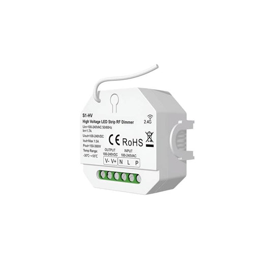 Contrôleur Variateur pour Ruban LED 360W IP20 avec Télécommande et Bouton Poussoir