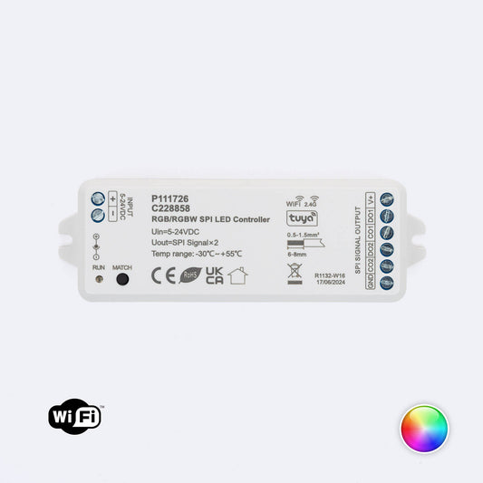 Contrôleur Variateur pour Ruban LED RGB/RGBW, 192W, IP20, Wi-Fi et Télécommande RF