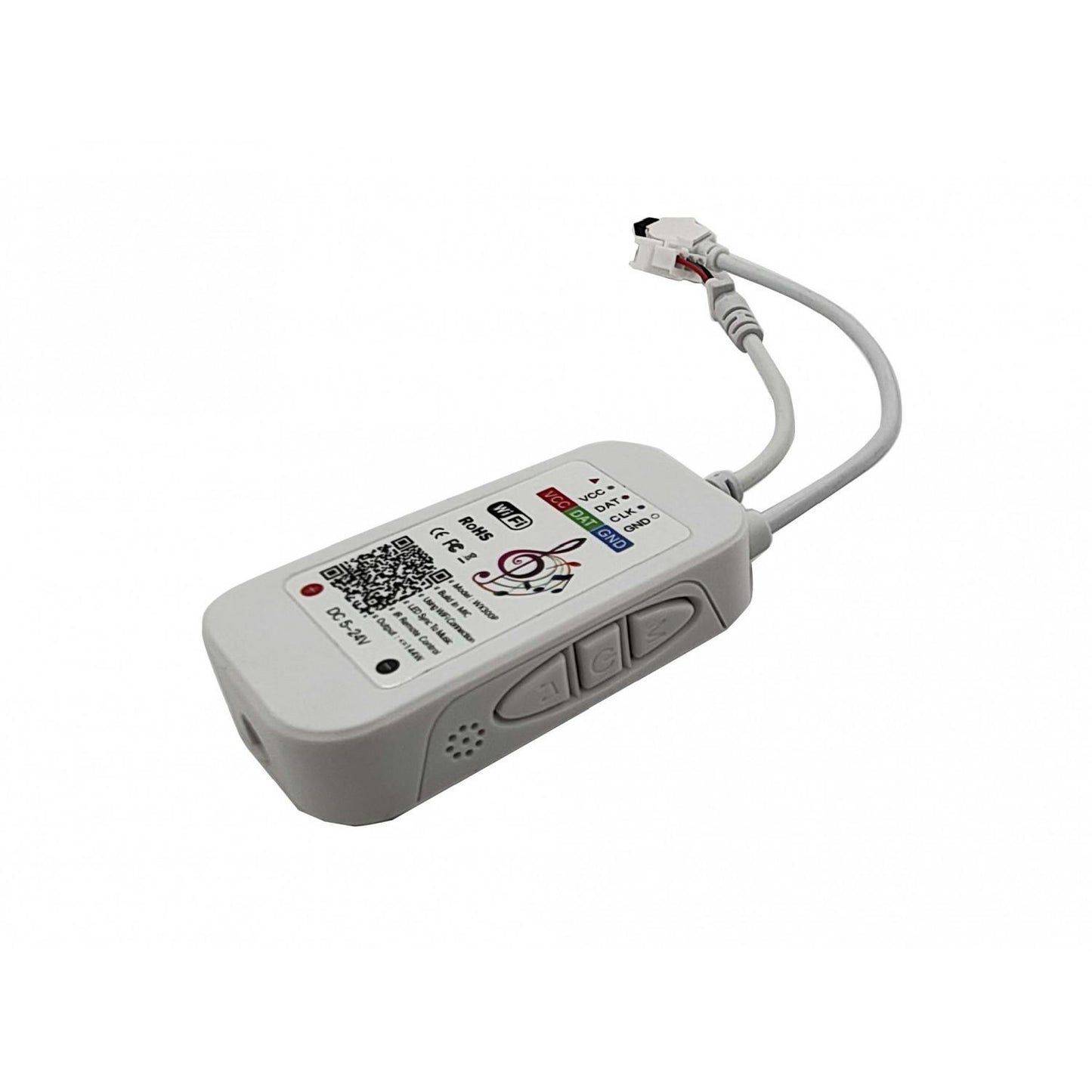 Contrôleur Variateur WiFi pour Ruban LED RGB, IP20, Télécommande IR, 5-24V