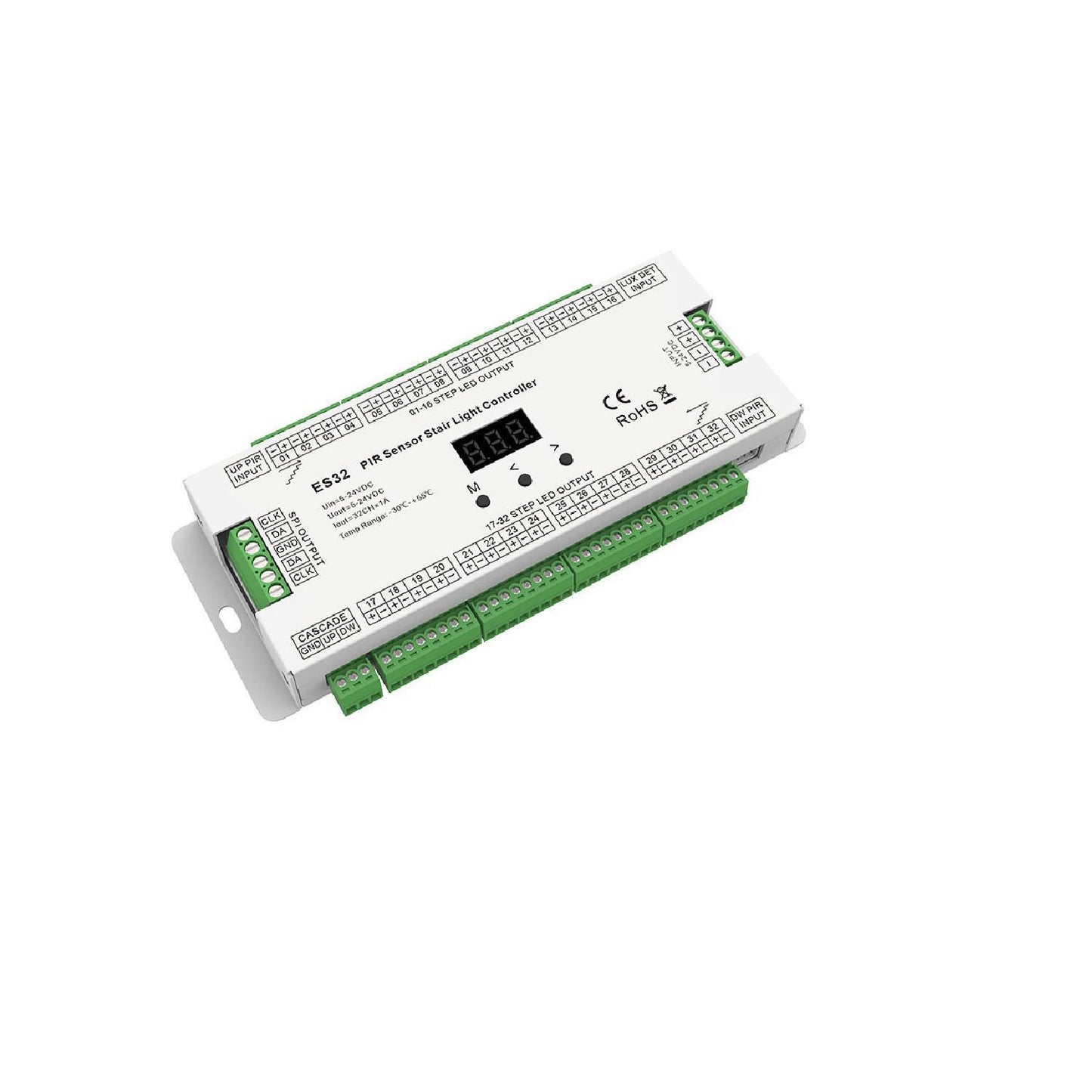 Contrôleur LED pour Escalier avec Capteur PIR, 24W, IP20, Intérieur