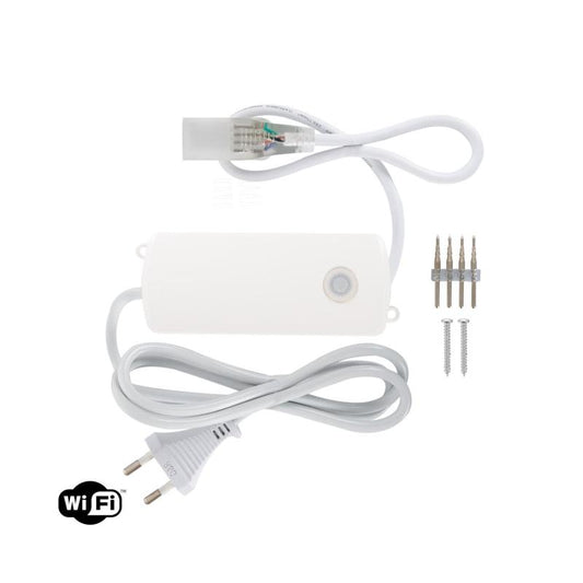 Contrôleur Ruban LED WiFi 220V, IP65, Compatible Alexa et Google Assistant