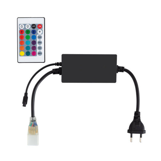 Contrôleur Rubans LED RGB 220V avec Télécommande IR 24 Touches, IP20, 720W