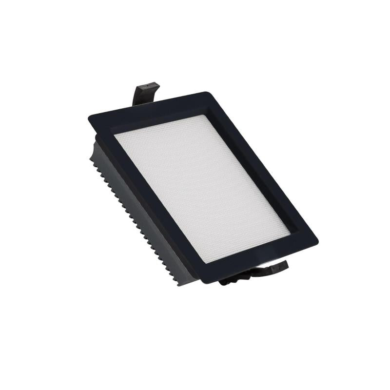 Downlight LED 15W Carré IP44 Non-Dimmable Microprismatique Noir