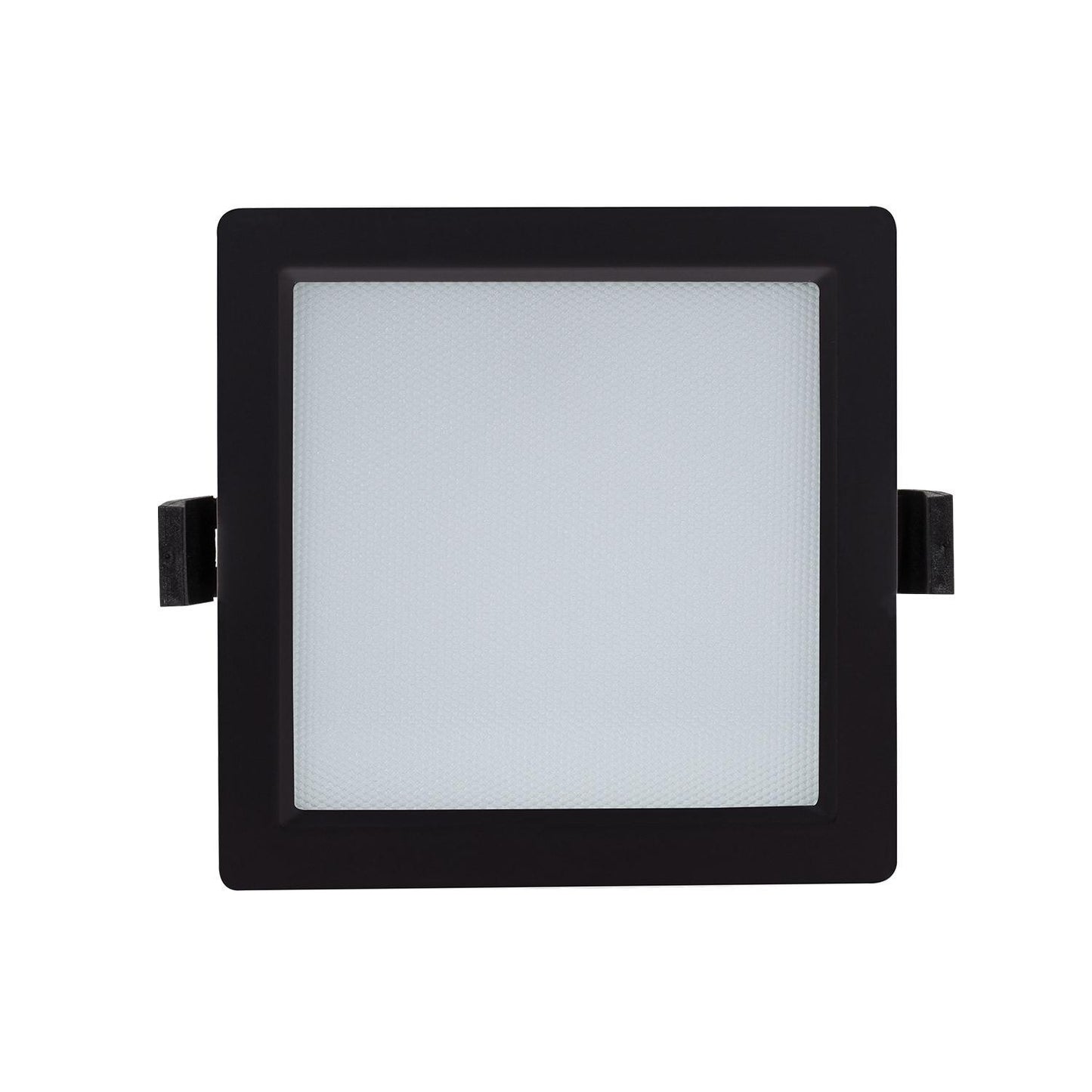 Downlight LED 15W Carré IP44 Non-Dimmable Microprismatique Noir
