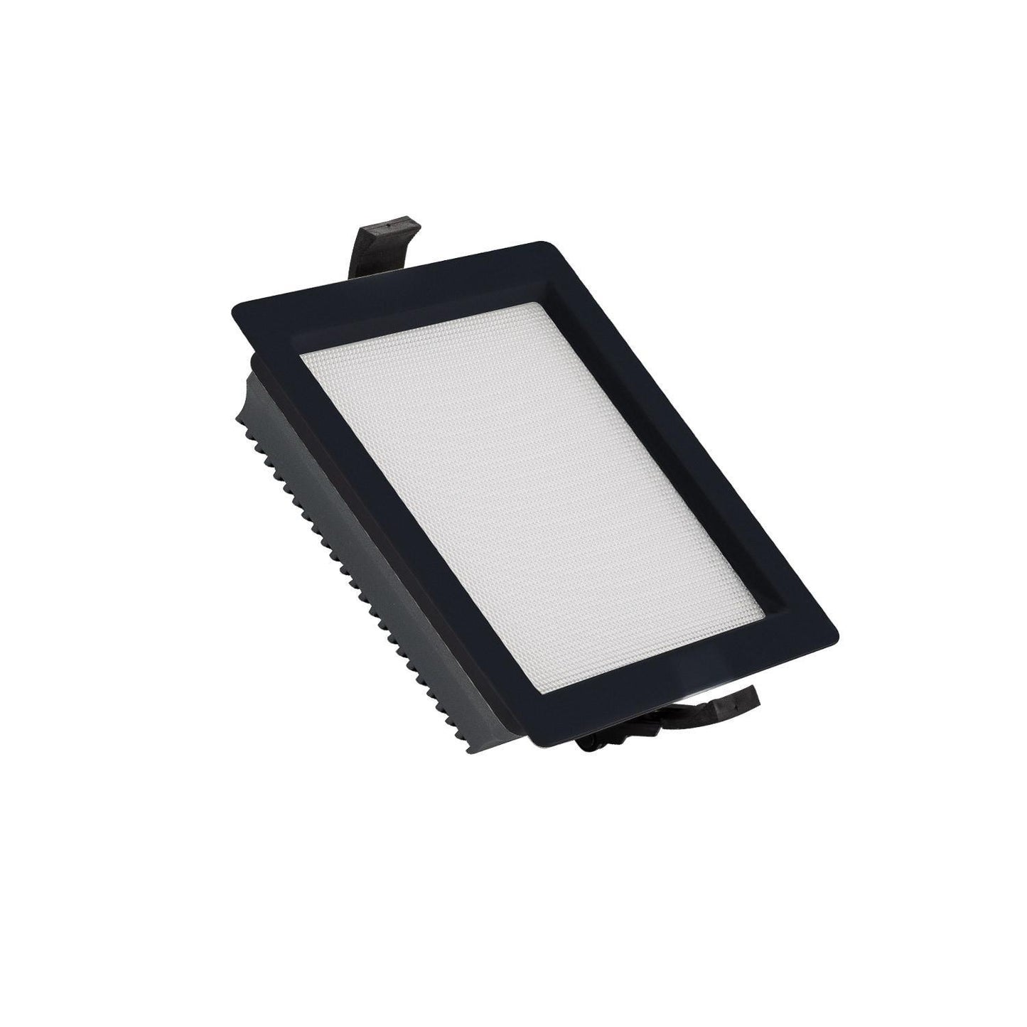 Downlight LED 15W Carré IP44 Non-Dimmable Microprismatique Noir