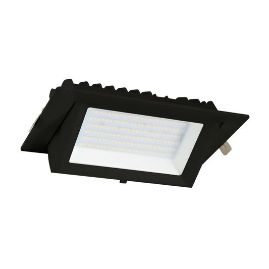Spot Downlight LED 20W Rectangulaire Orientable Noir 210x125 mm IP20