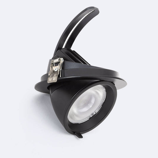 Downlight LED 24W Rond Orientable OSRAM, IP20, Noir, 2880lm
