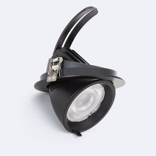 Downlight LED 24W Rond Orientable OSRAM, IP20, Noir, 2880lm