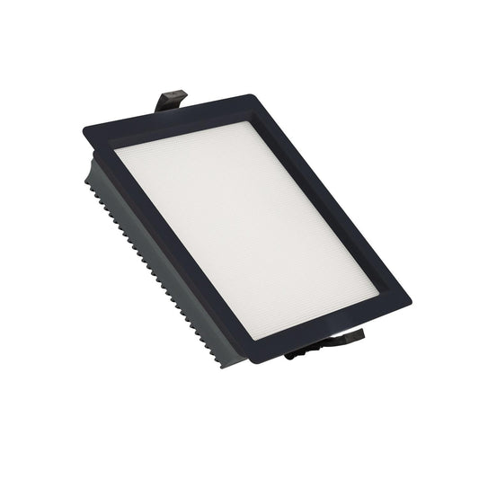 Downlight LED Carré 25W IP44 Non-Dimmable Encastré Noir