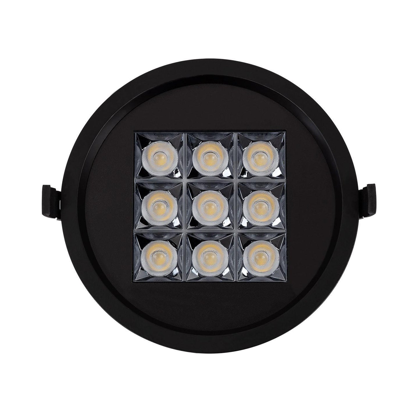 Downlight LED 30W Rond, UGR17, IP40, Installation Encastrée, Ø 200 mm