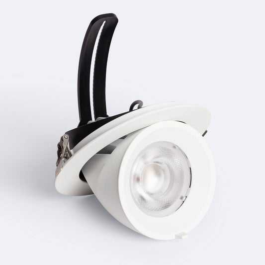 Downlight LED 30W Rond Orientable, IP20, 3300 lm, Installation Encastrée