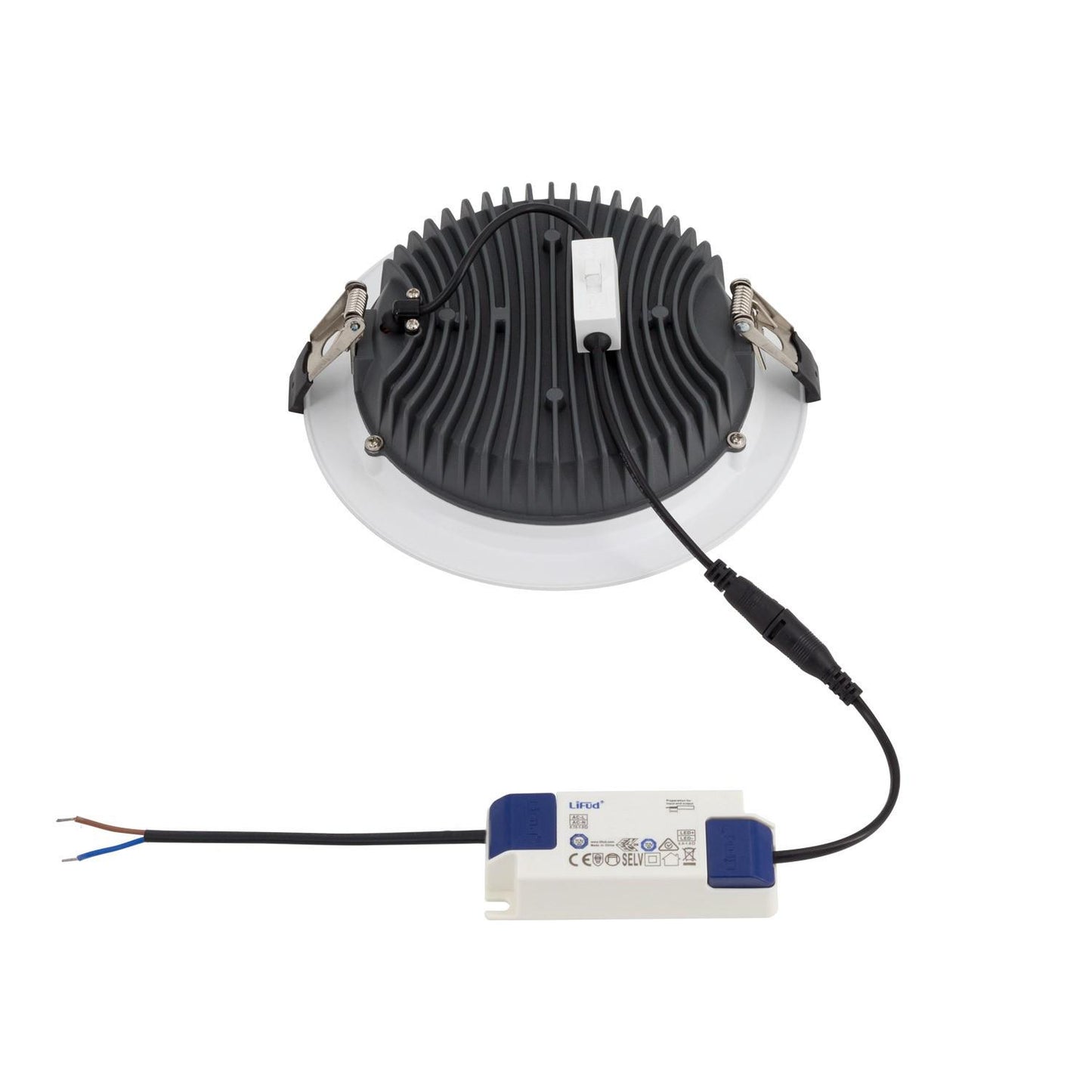 Downlight LED 30W Rond Encastré IP44 UGR 17 Ø 200 mm