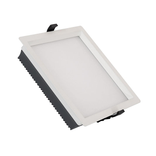 Downlight LED Carré 30W, IP44, UGR 17, Installation Encastrée, 3600 lm