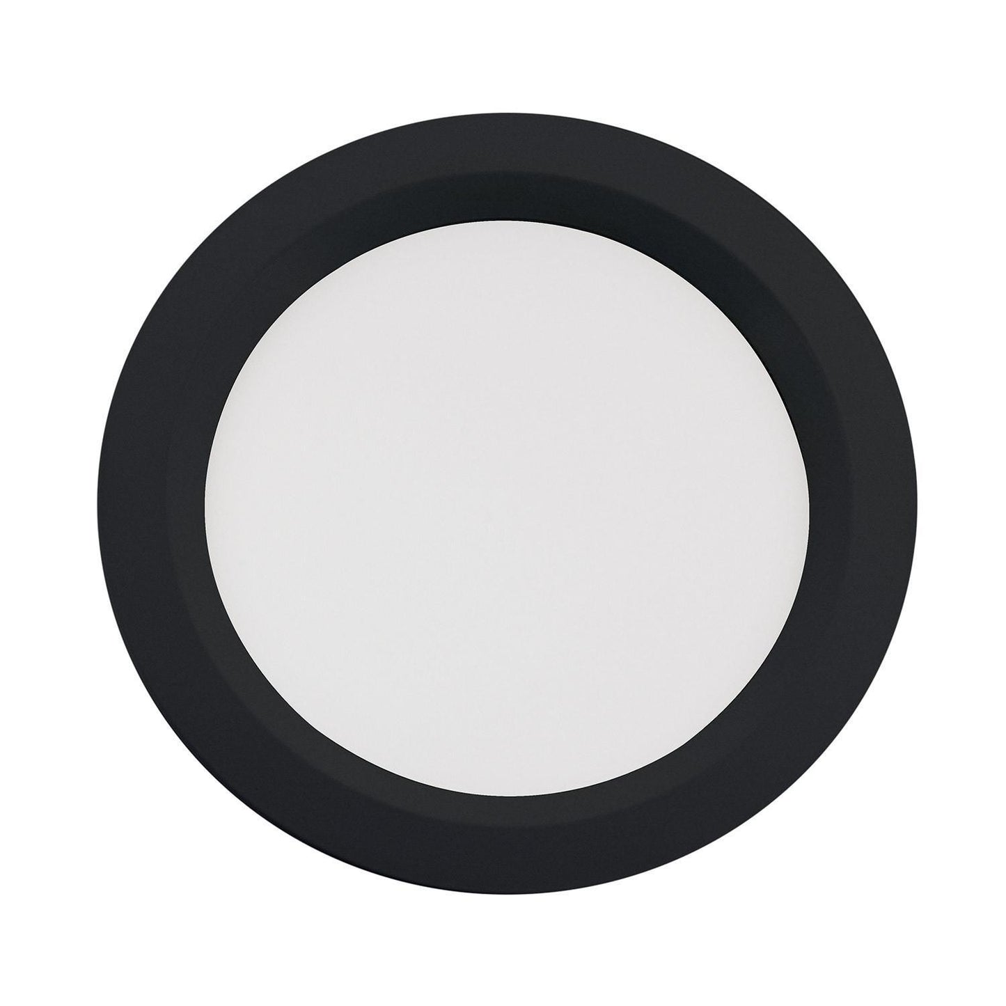 Downlight LED Rond 42W IP44 6250 lm Encastrable Ø 200 mm Noir