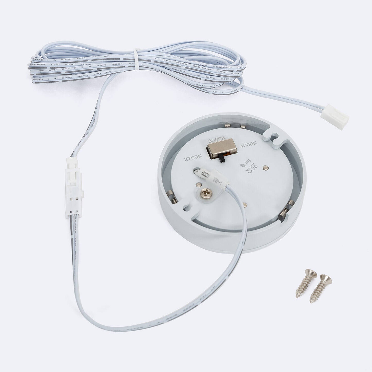 Plafonnier LED Rond 3W 12V DC Ø70 mm IP20 Installation en Saillie