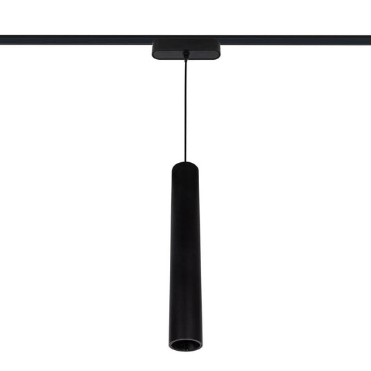 Spot LED Suspendu 15W pour Rail Magnétique 25mm, IP20, Noir