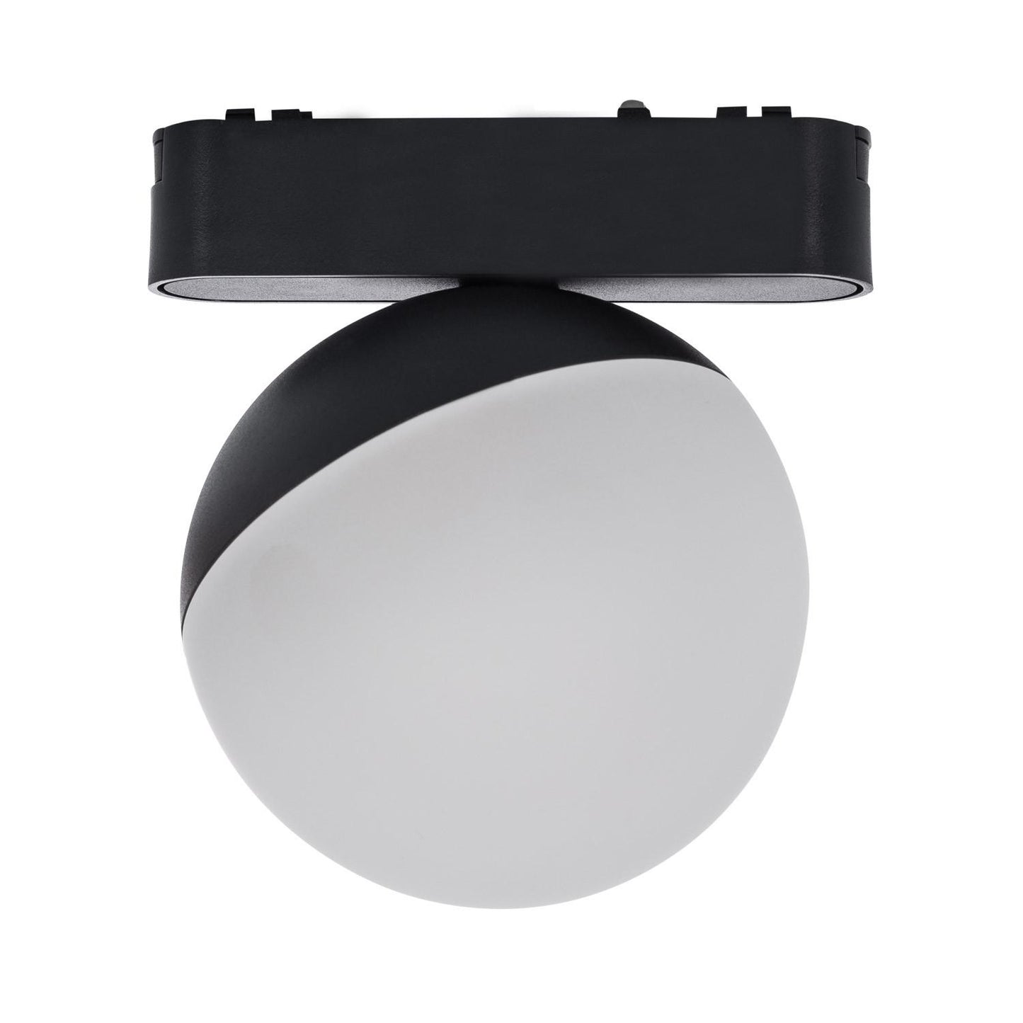 Spot LED sur Rail Magnétique 10W 48V Ø100 mm IP20 Noir