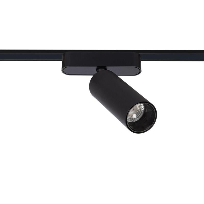 Spot LED sur Rail Magnétique 15W IP20 Noir, Installation Facile