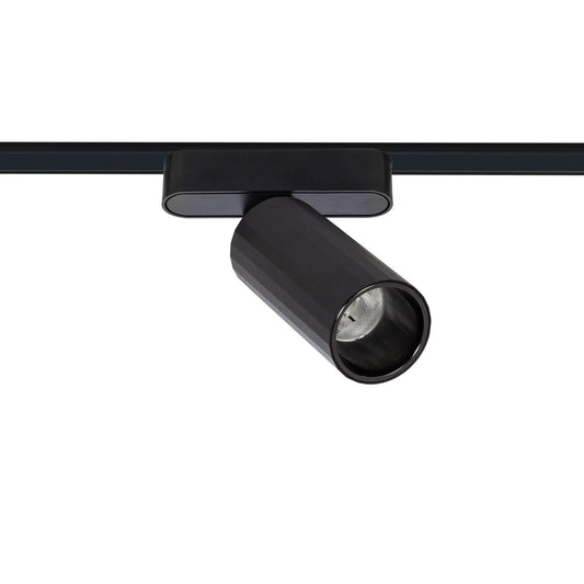 Spot LED sur Rail Magnétique 12W Noir IP20 Orientable