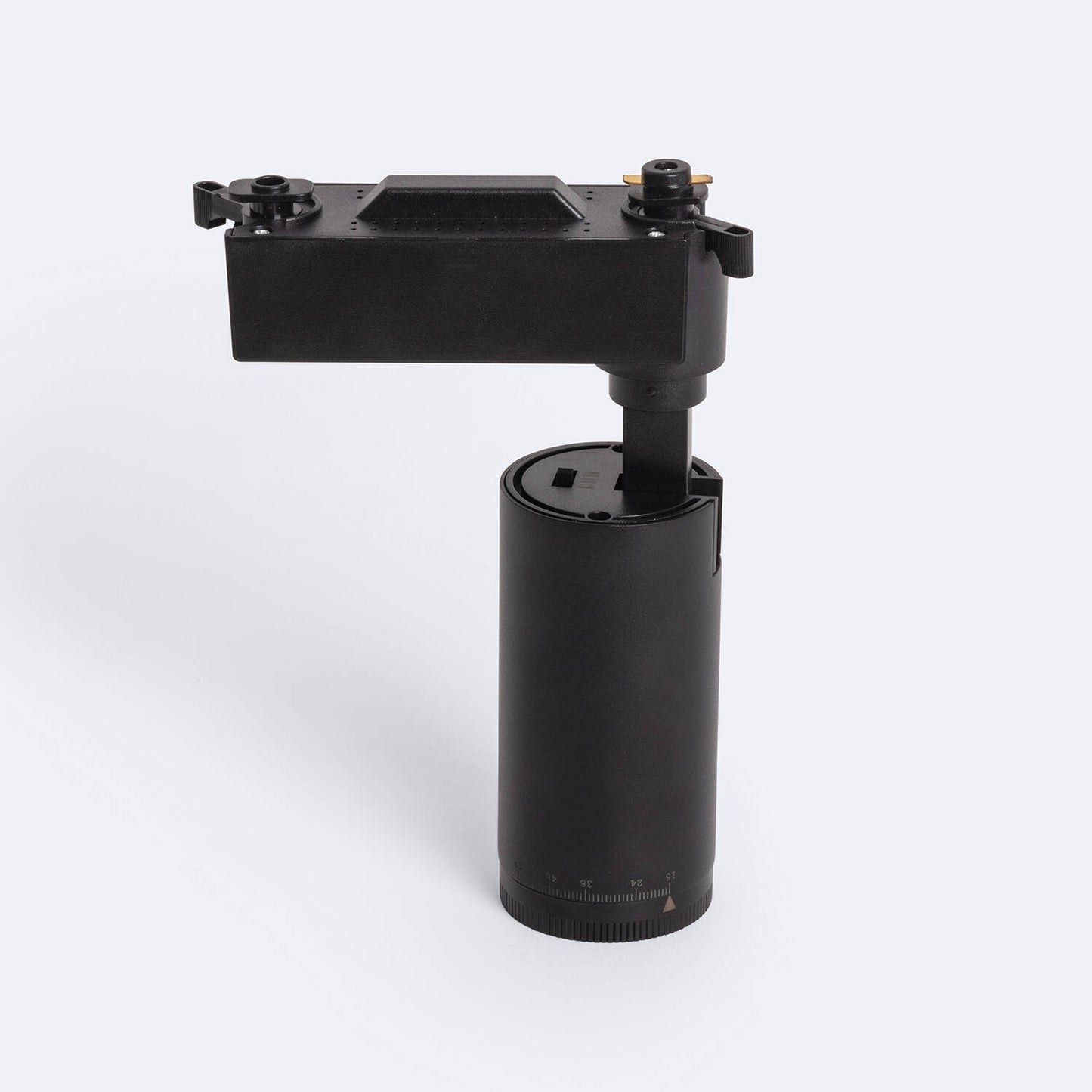 Spot LED sur Rail 10W Noir, Angle Réglable 15-60º, IP20, Non Dimmable