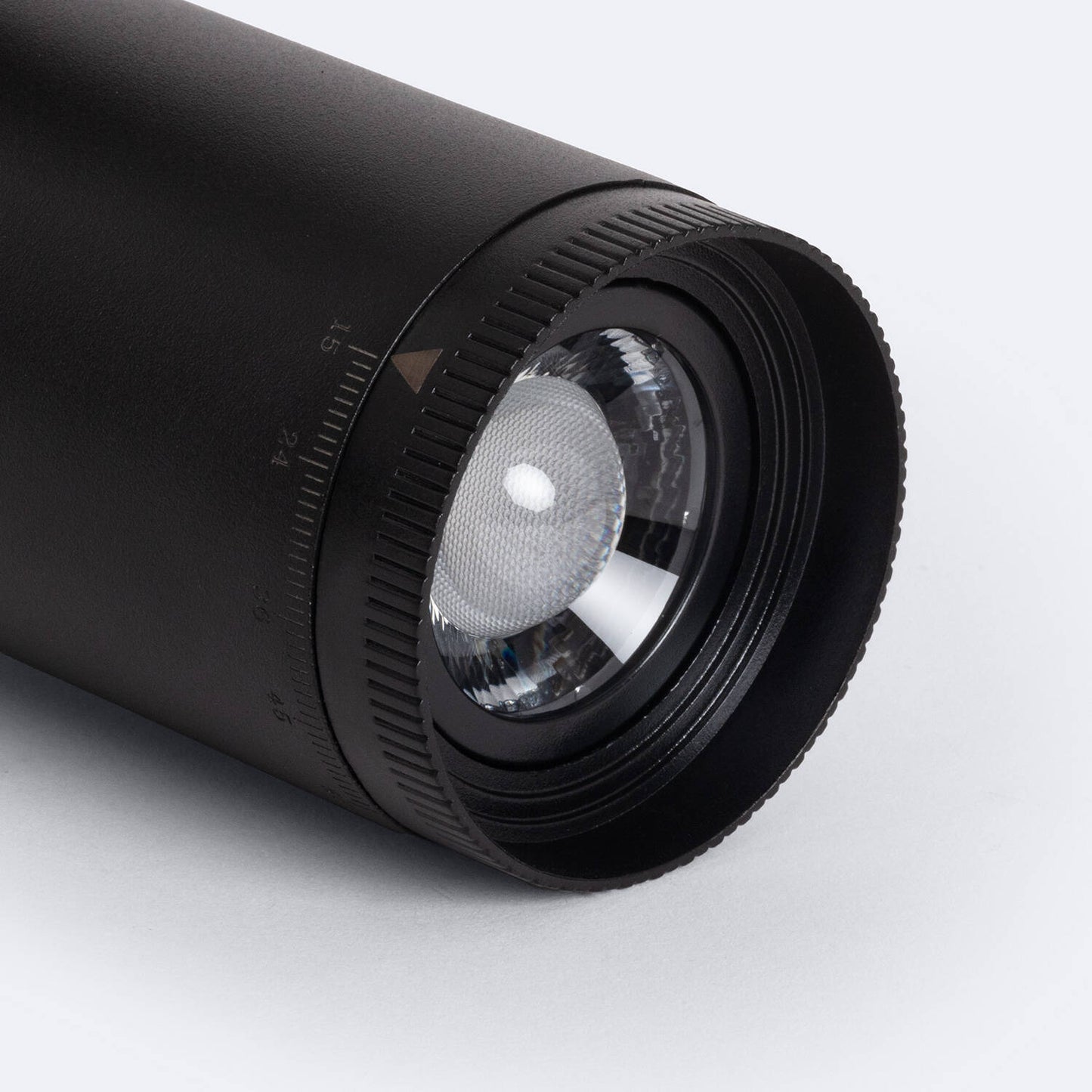 Spot LED sur Rail 10W Noir, Angle Réglable 15-60º, IP20, Non Dimmable