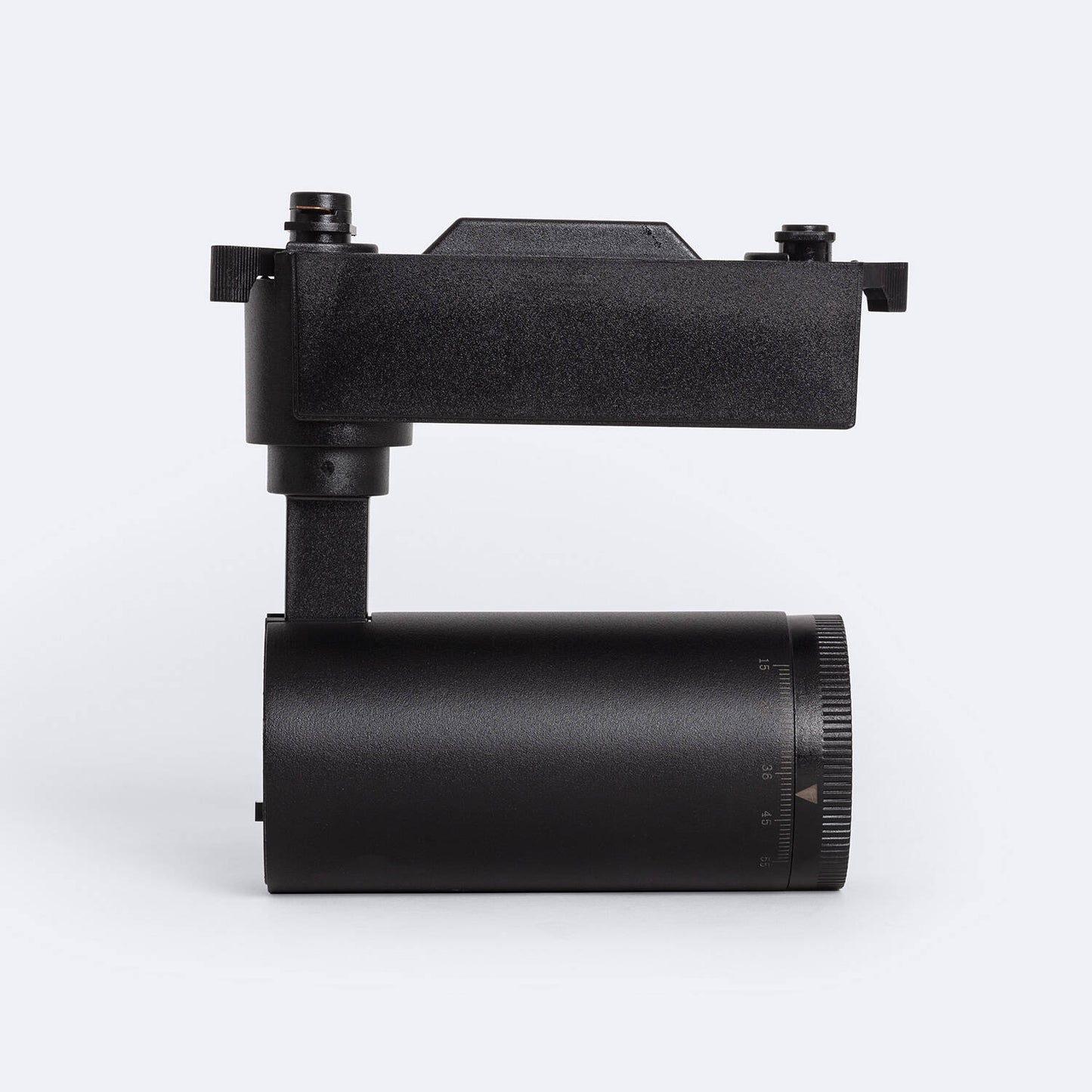Spot LED sur Rail 10W Noir, Angle Réglable 15-60º, IP20, Non Dimmable