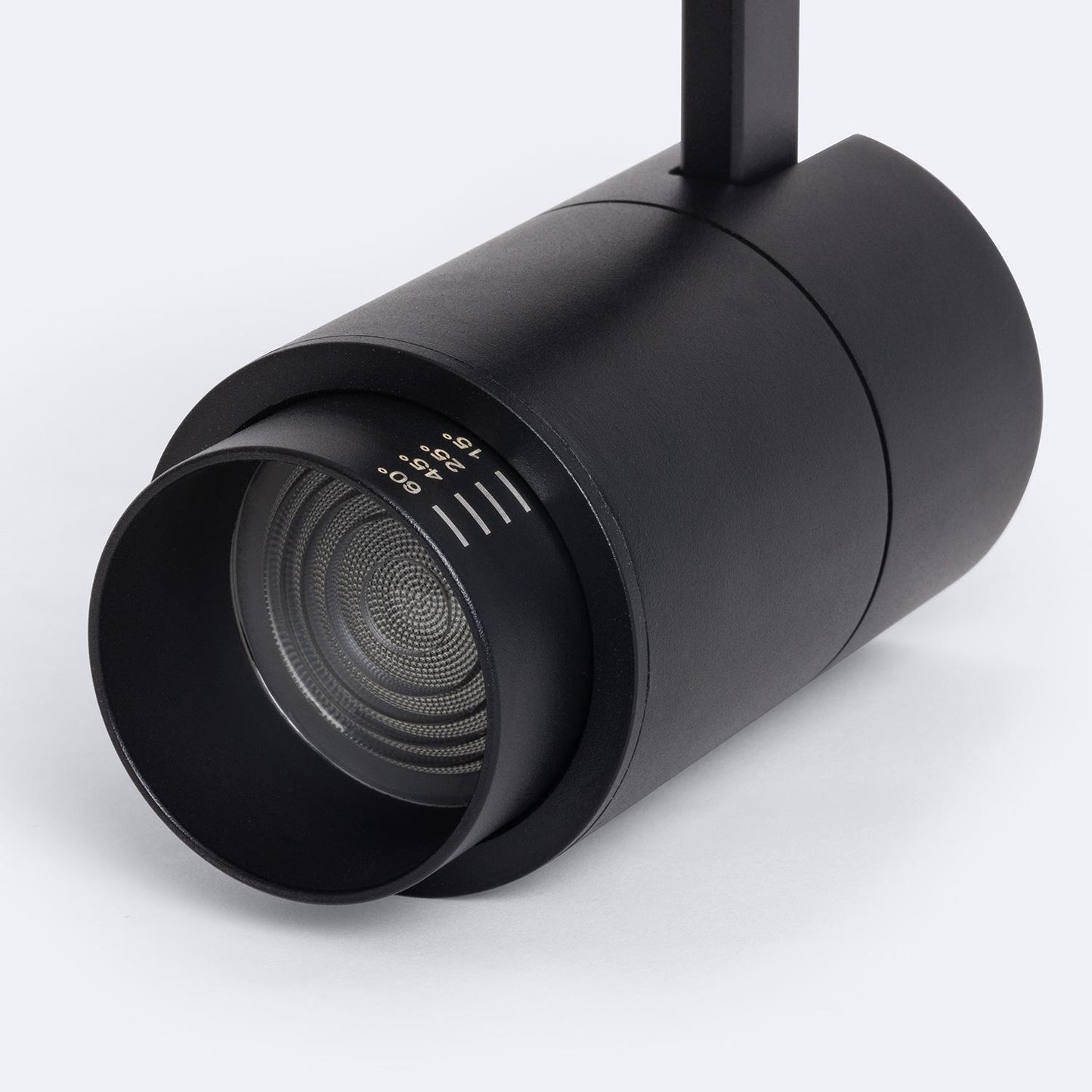 Spot LED sur Rail 10W Monophasé Dimmable, Angle Réglable 15-60º, IP20