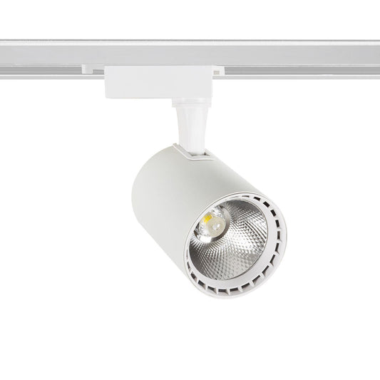 Spot LED sur Rail Monophasé 20W IP20 1400lm Installation Facile