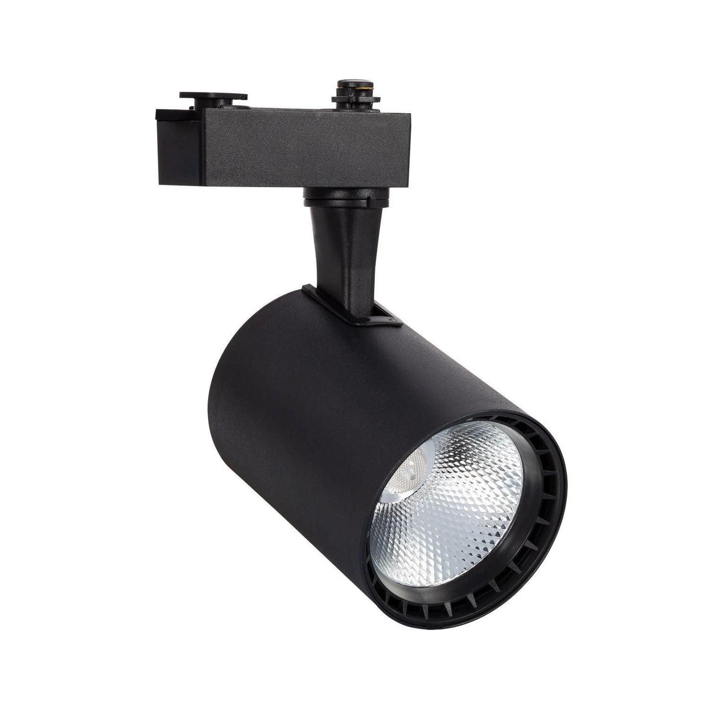 Spot LED sur Rail Monophasé 20W, IP20, Installation Facile, Noir