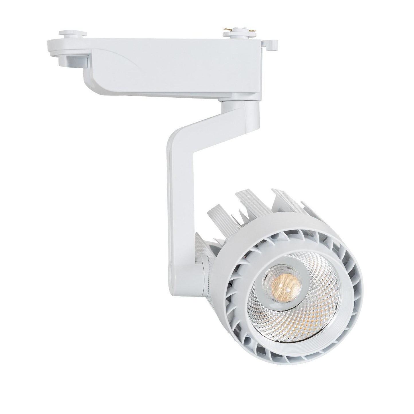 Spot LED sur Rail Monophasé 30W, IP20, Orientable, Blanc