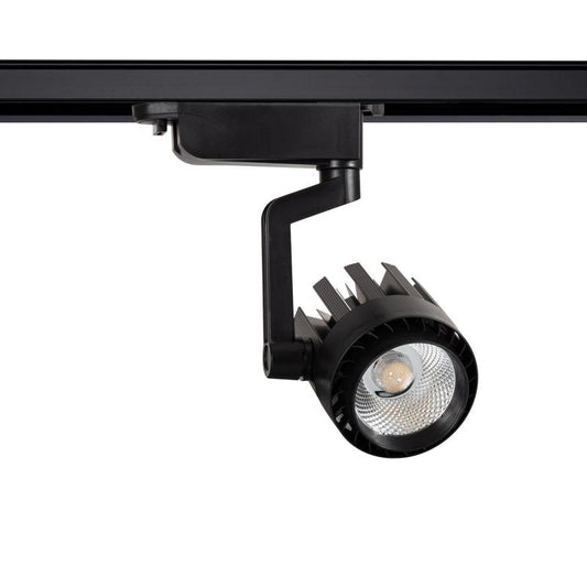 Spot LED sur Rail 30W Noir, IP20, Orientable, 2400 lm