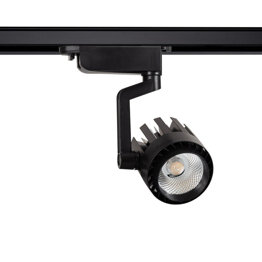 Spot LED sur Rail 30W Noir, IP20, Orientable, 2400 lm
