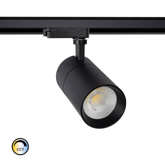 Spot LED sur Rail 30W Monophasé Mallet, Dimmable, IP20, Orientable