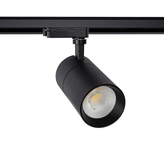 Spot LED sur Rail 30W Noir, Dimmable, Orientable, IP20