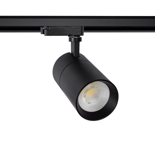 Spot LED sur Rail 30W Noir, Dimmable, Orientable, IP20
