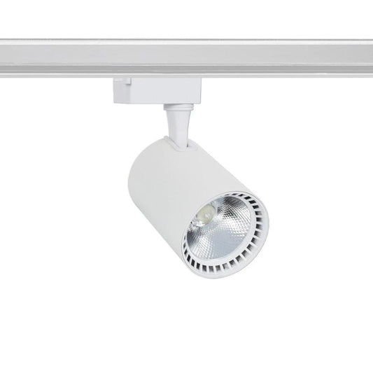Spot LED sur Rail Monophasé 40W, IP20, Installation Facile, Intérieur