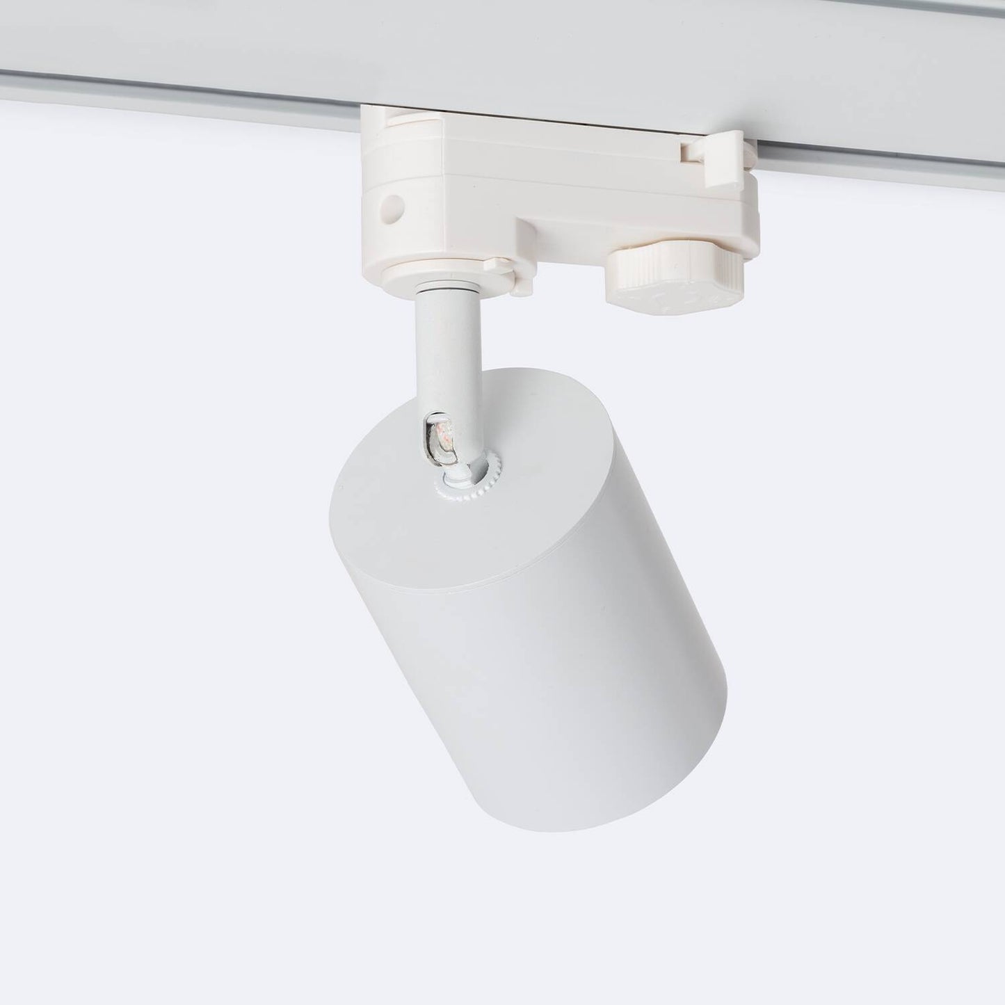 Spot LED sur Rail Triphasé 10W Dimmable, IP20, Blanc, Orientable