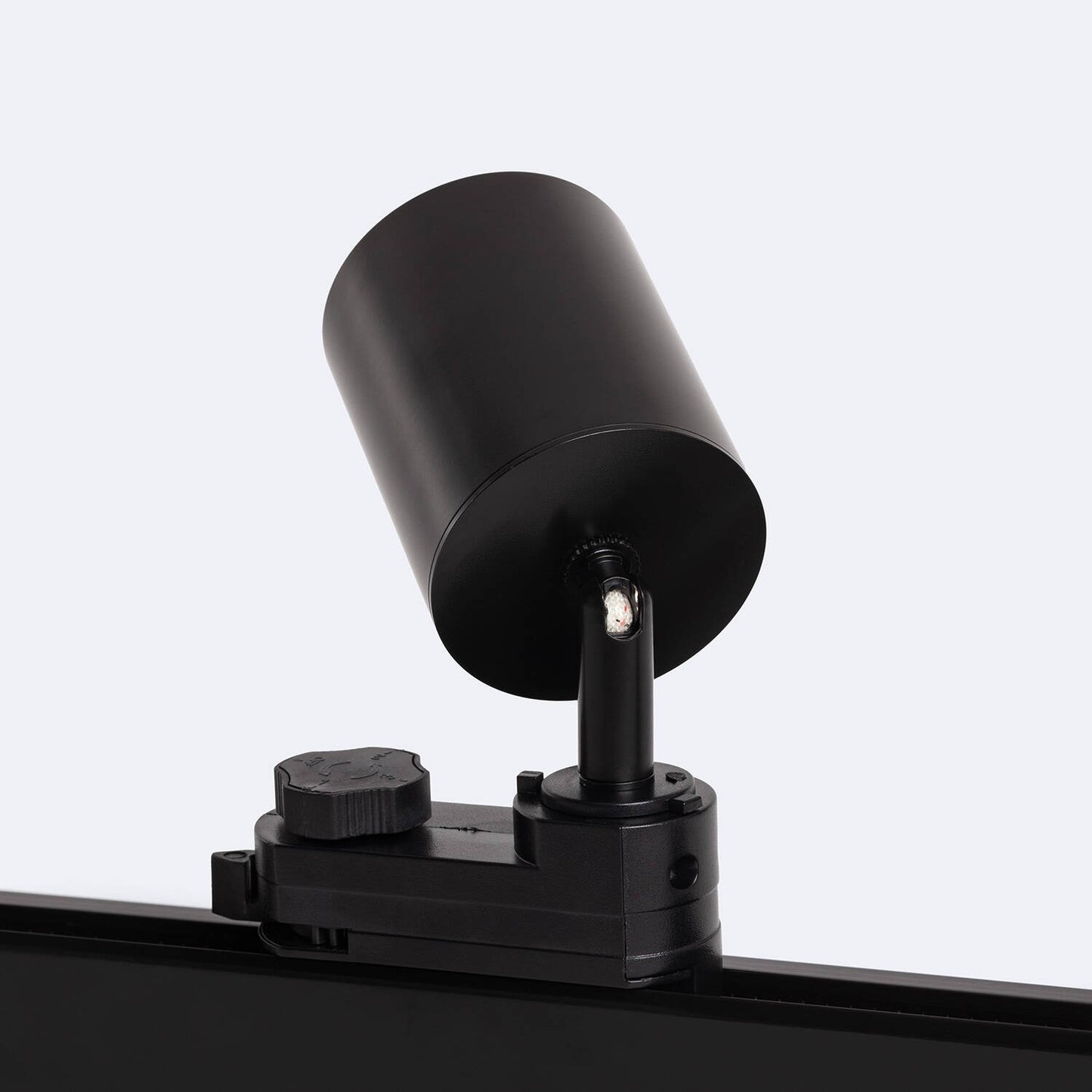 Spot LED sur Rail Triphasé 10W Dimmable, IP20, Noir, Orientable