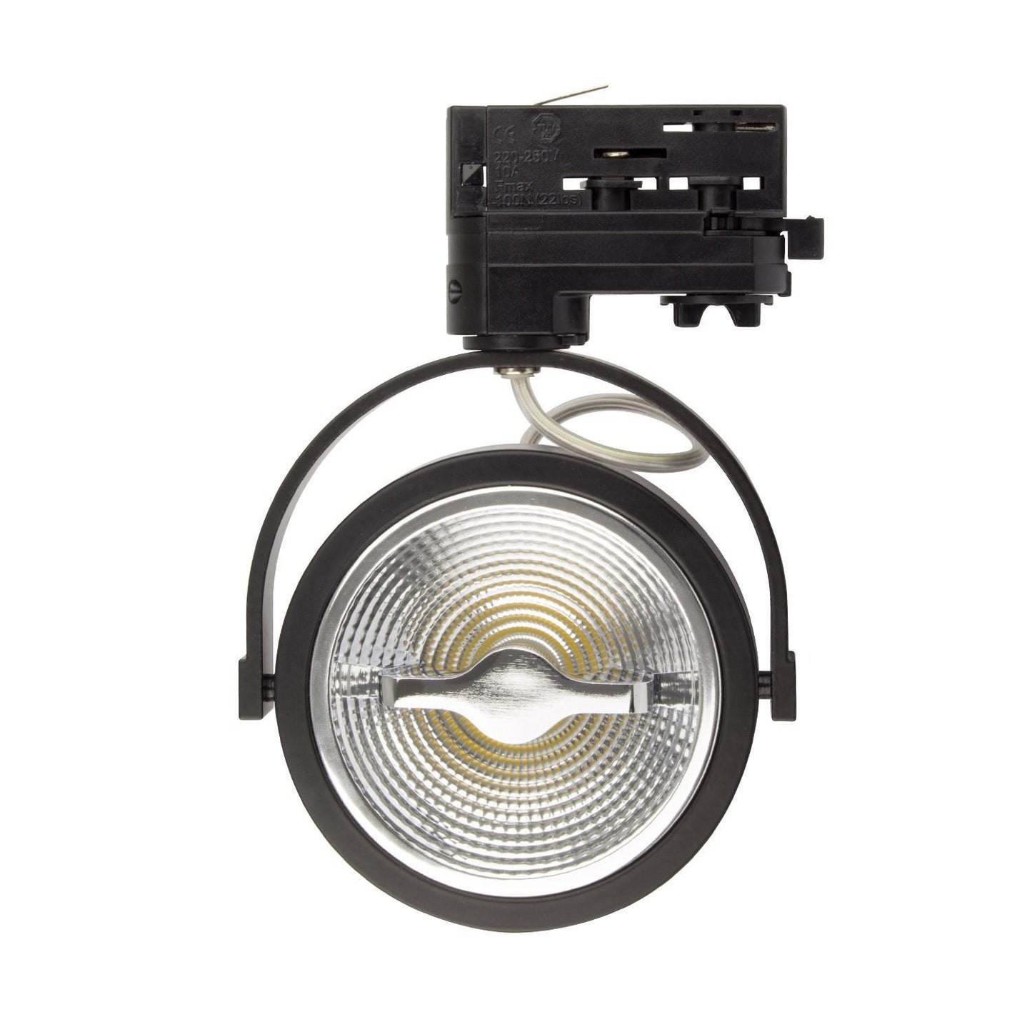 Spot LED sur Rail Triphasé 15W Dimmable, IP20, Installation Intérieure