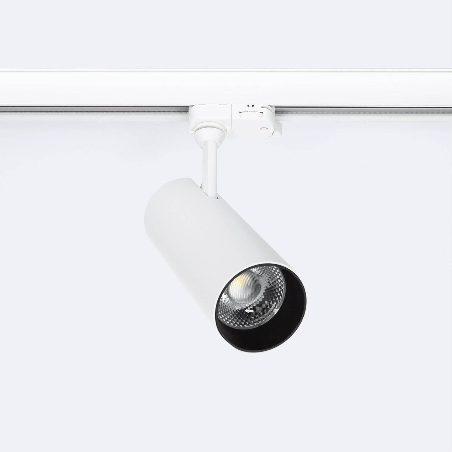 Spot LED sur Rail Triphasé 15W Justin, Dimmable, IP20, Orientable