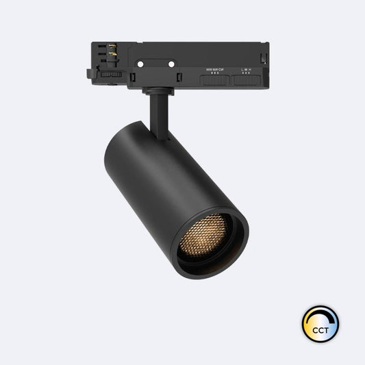 Spot LED sur Rail Triphasé 20W Dimmable UGR17 Noir