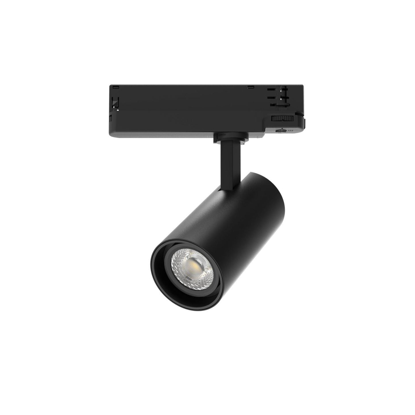 Spot LED sur Rail Triphasé 20W Dimmable Noir, IP20, Orientable