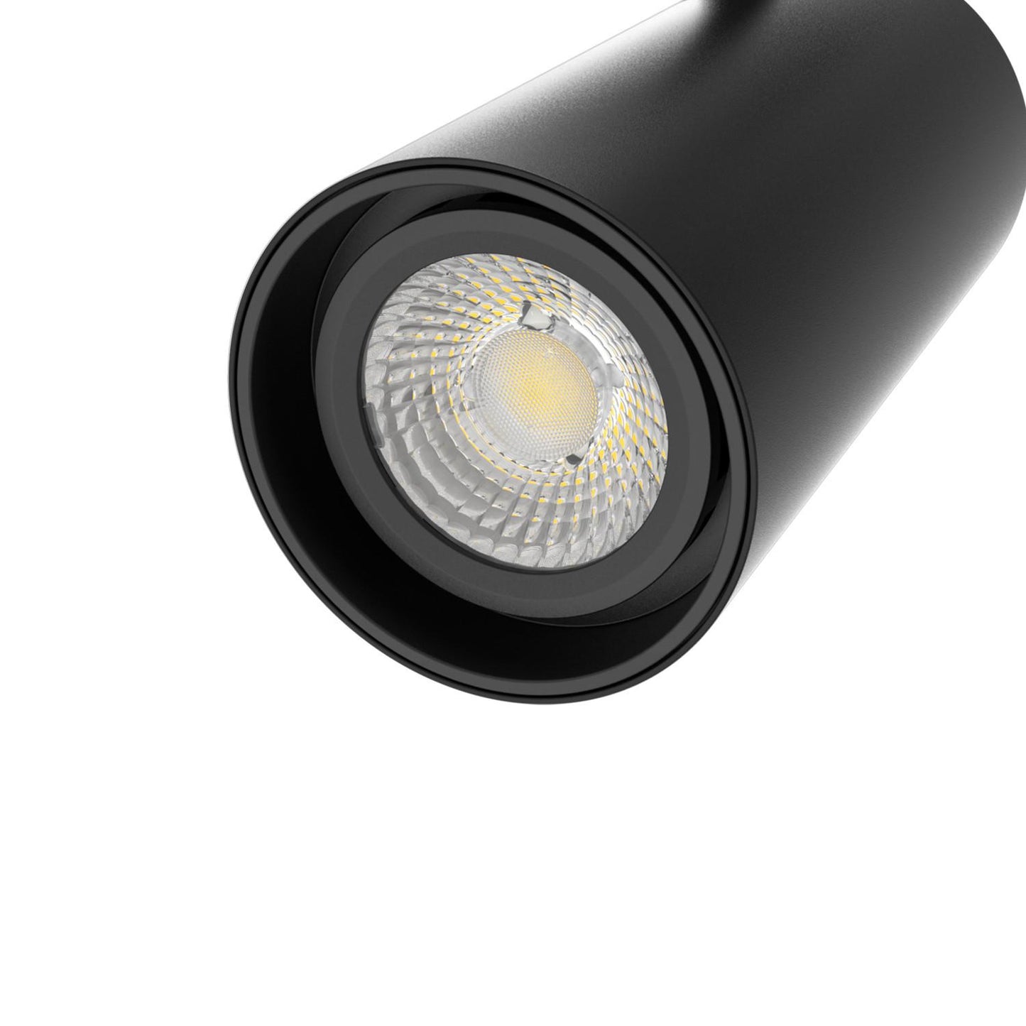 Spot LED sur Rail Triphasé 20W Dimmable Noir, IP20, Orientable