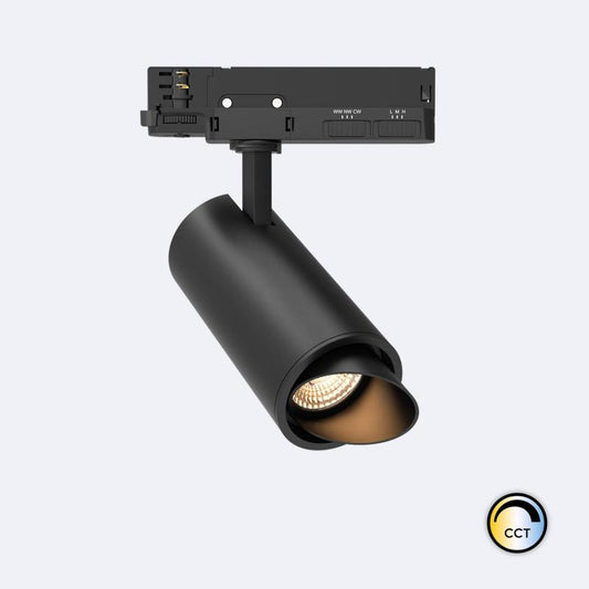 Spot LED Fasano 20W pour Rail Triphasé Dimmable, IP20, Orientable, Noir