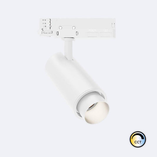 Spot LED 20W pour Rail Triphasé Dimmable, IP20, Orientable, Aluminium