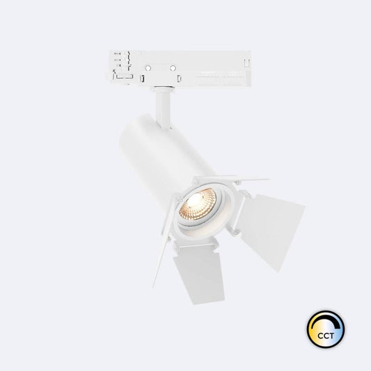 Spot LED 20W pour Rail Triphasé Dimmable, IP20, Orientable, Aluminium