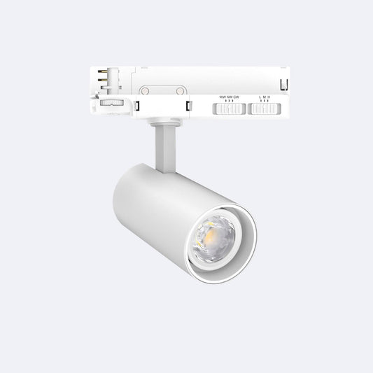 Spot LED sur Rail Triphasé 20W Dimmable, IP20, Orientable, UGR 17