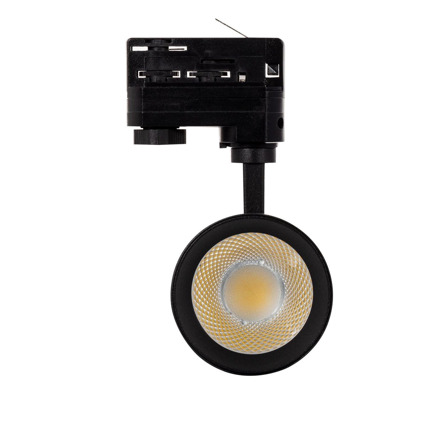 Spot LED sur Rail Triphasé 20W IP20 Orientable Noir