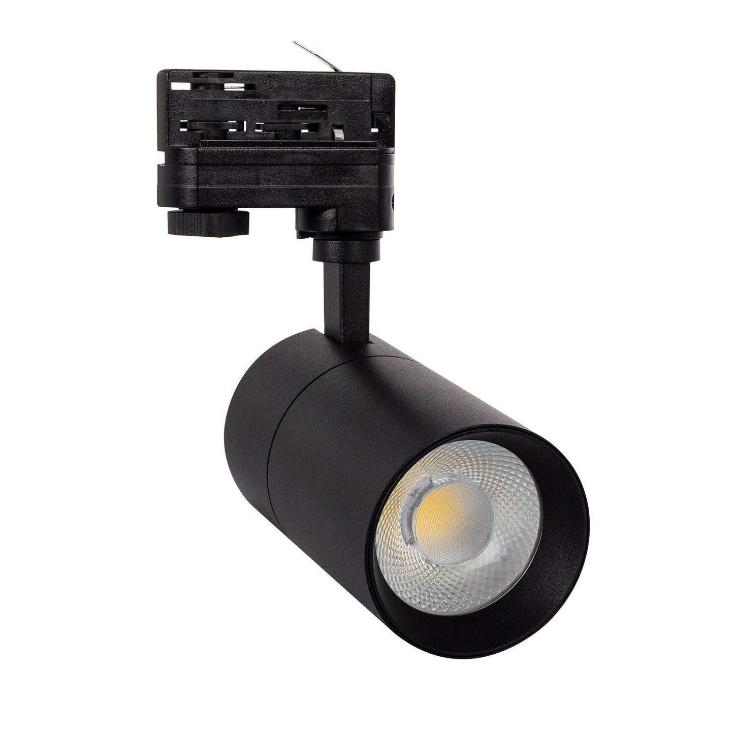 Spot LED sur Rail Triphasé 20W IP20 Orientable Noir