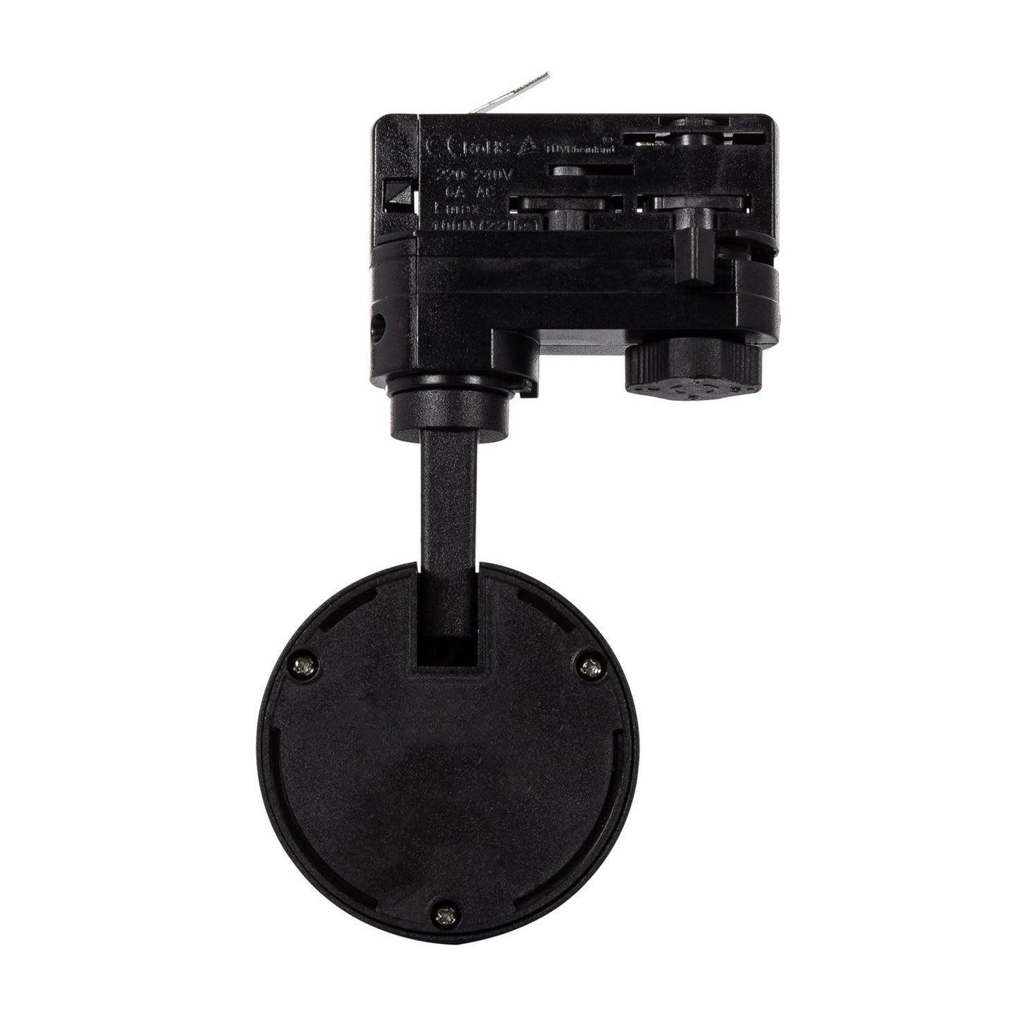 Spot LED sur Rail Triphasé 20W Dimmable Noir, IP20, Installation Facile